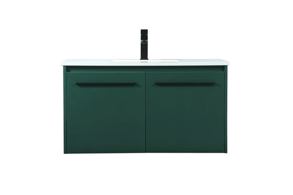 Elegant Lighting - VF44536MGN - Single Bathroom Vanity - Penn - Green from Lighting & Bulbs Unlimited in Charlotte, NC