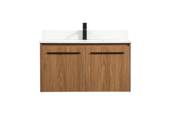 Elegant Lighting - VF44536WB-BS - Single Bathroom Vanity - Penn - Walnut Brown from Lighting & Bulbs Unlimited in Charlotte, NC