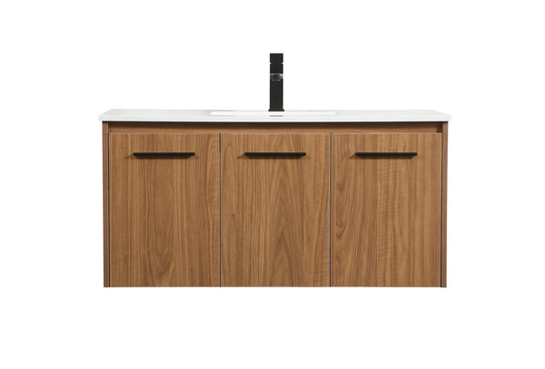 Elegant Lighting - VF44540WB - Single Bathroom Vanity - Penn - Walnut Brown from Lighting & Bulbs Unlimited in Charlotte, NC