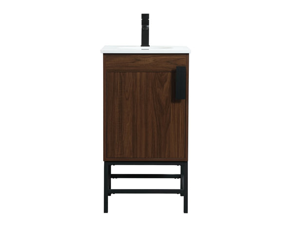 Elegant Lighting - VF48818MWT - Single Bathroom Vanity - Eugene - Walnut from Lighting & Bulbs Unlimited in Charlotte, NC
