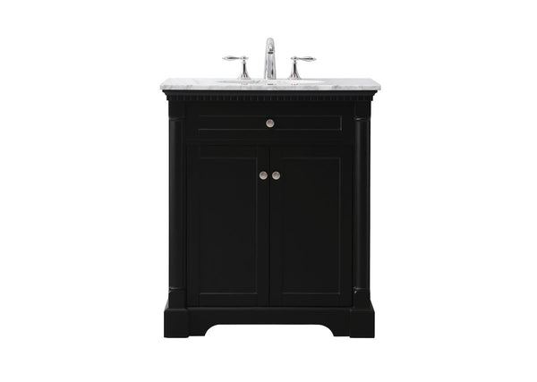 Elegant Lighting - VF53030BK - Bathroom Vanity Set - Clarence - Black from Lighting & Bulbs Unlimited in Charlotte, NC