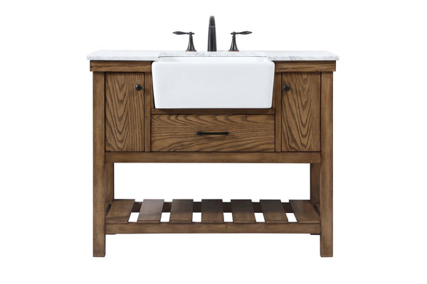 Elegant Lighting - VF60142DW - Single Bathroom Vanity - Clement - Driftwood from Lighting & Bulbs Unlimited in Charlotte, NC