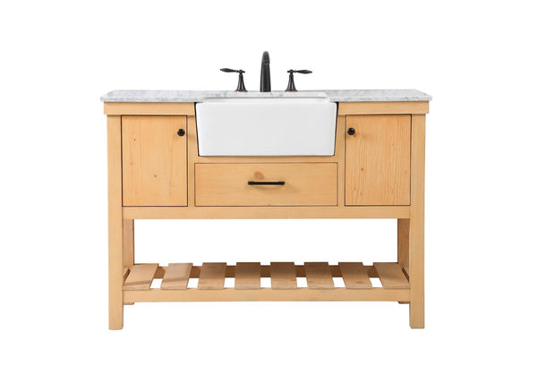 Elegant Lighting - VF60148NW - Single Bathroom Vanity - Clement - Natural Wood from Lighting & Bulbs Unlimited in Charlotte, NC