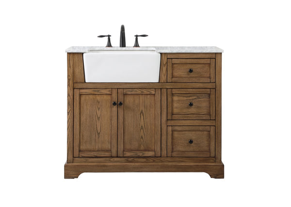 Elegant Lighting - VF60242DW - Single Bathroom Vanity - Franklin - Driftwood from Lighting & Bulbs Unlimited in Charlotte, NC