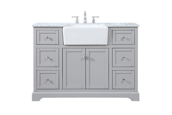 Elegant Lighting - VF60248GR - Single Bathroom Vanity - Franklin - Grey from Lighting & Bulbs Unlimited in Charlotte, NC