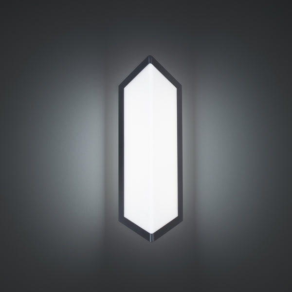 W.A.C. Lighting - WS-W15216-40-BK - LED Outdoor Wall Sconce - Corte - Black from Lighting & Bulbs Unlimited in Charlotte, NC