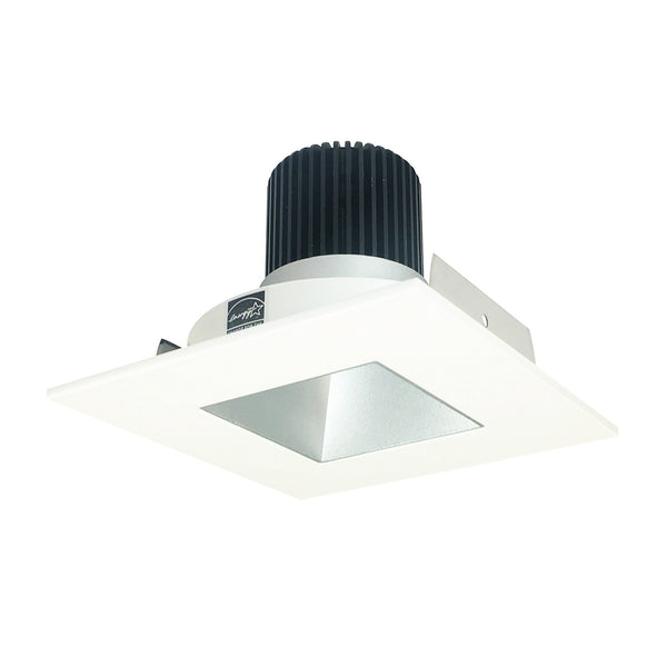 Nora Lighting - NIO-4SNDSQ50XHZMPW/10 - Non-Adjustable - Haze Reflector / Matte Powder White Flange from Lighting & Bulbs Unlimited in Charlotte, NC