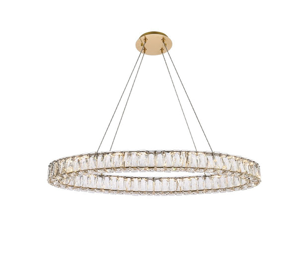 Elegant Lighting - 3503D36G - LED Pendant - Monroe - Gold from Lighting & Bulbs Unlimited in Charlotte, NC
