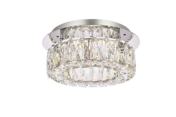 Elegant Lighting - 3503F12C - LED Flush Mount - Monroe - Chrome from Lighting & Bulbs Unlimited in Charlotte, NC