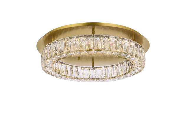 Elegant Lighting - 3503F22G - LED Flush Mount - Monroe - Gold from Lighting & Bulbs Unlimited in Charlotte, NC