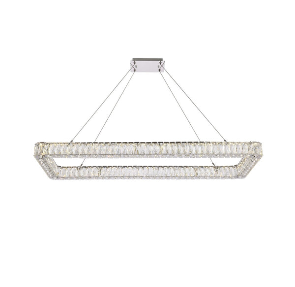 Elegant Lighting - 3504D50L1C - LED Pendant - Monroe - Chrome from Lighting & Bulbs Unlimited in Charlotte, NC