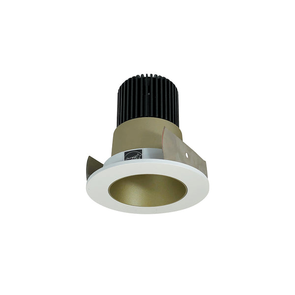 Nora Lighting - NIOB-2RNDCCDXCHMPW - Non-Adjustable - Champagne Haze Reflector / Matte Powder White Flange from Lighting & Bulbs Unlimited in Charlotte, NC