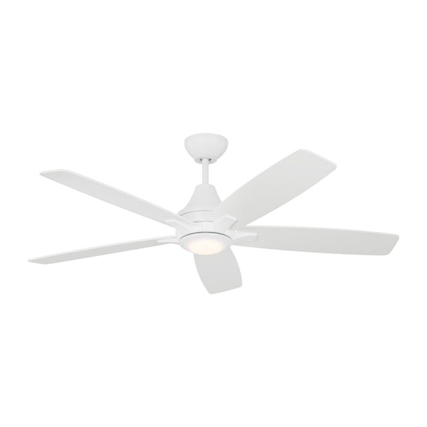 Generation Lighting - 5LWDR52RZWD - 52" Ceiling Fan - Lowden 52 LED - Matte White from Lighting & Bulbs Unlimited in Charlotte, NC