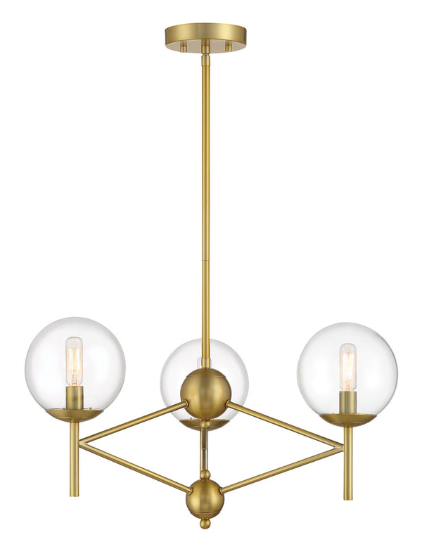 Minka-Lavery - 2796-695 - Three Light Pendant - Auresa - Soft Brass from Lighting & Bulbs Unlimited in Charlotte, NC