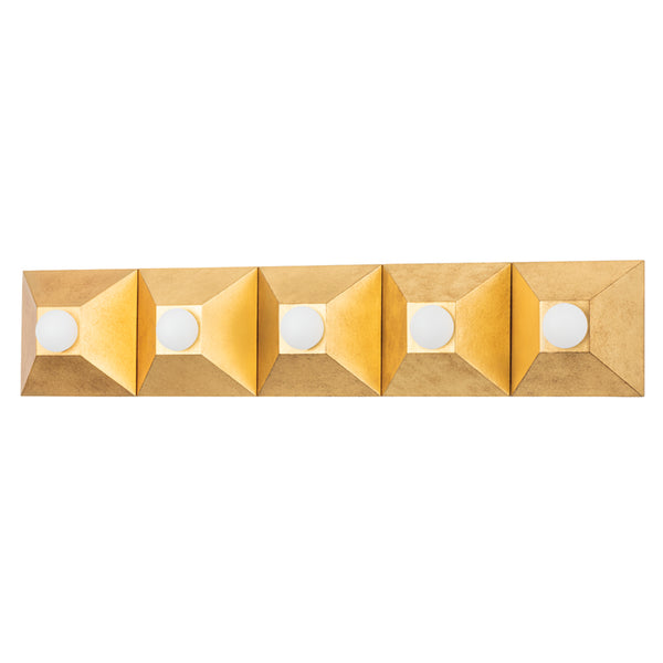 Corbett Lighting - 325-05-VGL - Five Light Bath Bracket - Max - Vintage Gold Leaf from Lighting & Bulbs Unlimited in Charlotte, NC