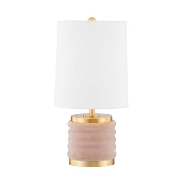 Mitzi - HL561201-AGB/BLSH - One Light Table Lamp - Bethany - Aged Brass/Blush Combo from Lighting & Bulbs Unlimited in Charlotte, NC