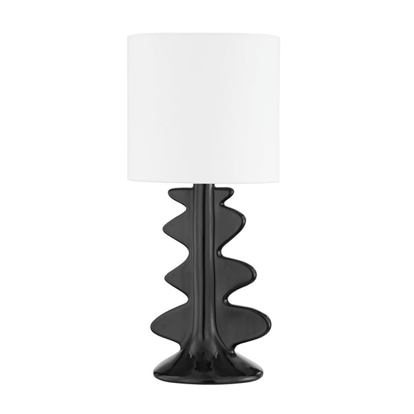 Mitzi - HL684201-AGB/CGB - One Light Table Lamp - Liwa - Aged Brass/Ceramic Gloss Black from Lighting & Bulbs Unlimited in Charlotte, NC