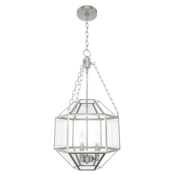 Hunter - 19368 - Three Light Pendant - Indria - Brushed Nickel from Lighting & Bulbs Unlimited in Charlotte, NC