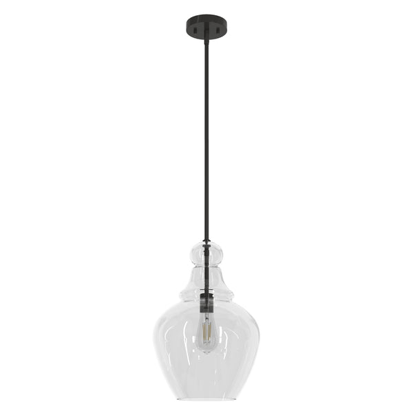 Hunter - 19566 - One Light Pendant - Maple Park - Noble Bronze from Lighting & Bulbs Unlimited in Charlotte, NC