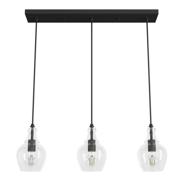 Hunter - 19900 - Three Light Linear Cluster - Maple Park - Noble Bronze from Lighting & Bulbs Unlimited in Charlotte, NC