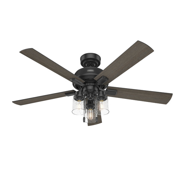 Hunter - 51745 - 52"Ceiling Fan - Hartland - Matte Black from Lighting & Bulbs Unlimited in Charlotte, NC