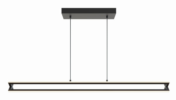 AFX Lighting - CSSP0448L30D1BK - LED Linear Pendant - Cass - Black from Lighting & Bulbs Unlimited in Charlotte, NC