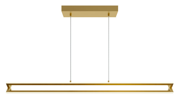 AFX Lighting - CSSP0448L30D1GD - LED Linear Pendant - Cass - Gold from Lighting & Bulbs Unlimited in Charlotte, NC