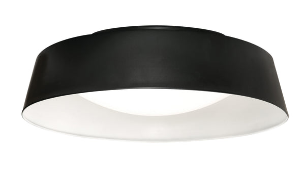 AFX Lighting - DUNF20LAJUDBKWH - LED Flush Mount - Duncan - Black from Lighting & Bulbs Unlimited in Charlotte, NC