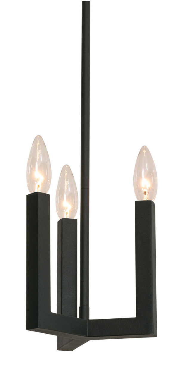 AFX Lighting - GRCP07CBBK - Three Light Pendant - Grace - Black from Lighting & Bulbs Unlimited in Charlotte, NC
