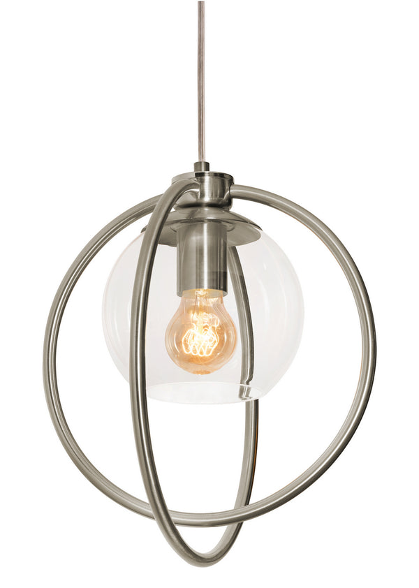 AFX Lighting - JAMP12MBSN - One Light Pendant - Jamie - Satin Nickel from Lighting & Bulbs Unlimited in Charlotte, NC