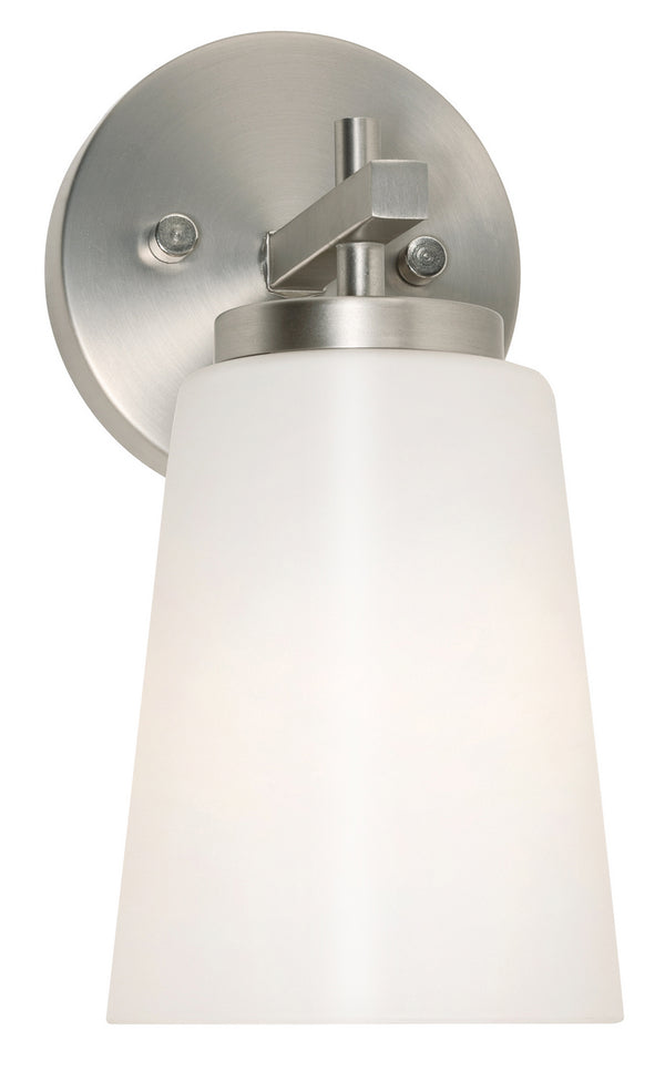 AFX Lighting - JNNS0511MBSN - One Light Wall Sconce - Joanna - Satin Nickel from Lighting & Bulbs Unlimited in Charlotte, NC