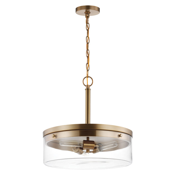 Nuvo Lighting - 60-7530 - Three Light Pendant - Intersection - Burnished Brass from Lighting & Bulbs Unlimited in Charlotte, NC