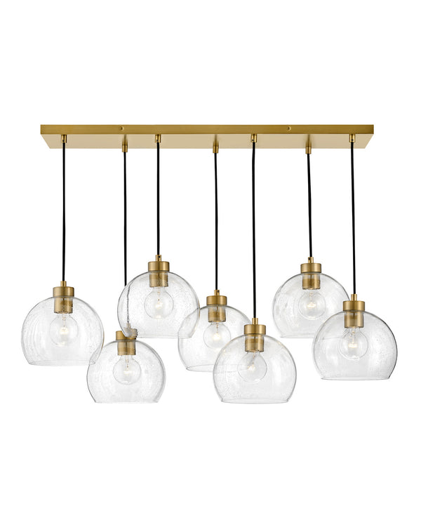 Lark - 83016LCB - LED Linear Chandelier - Rumi - Lacquered Brass from Lighting & Bulbs Unlimited in Charlotte, NC