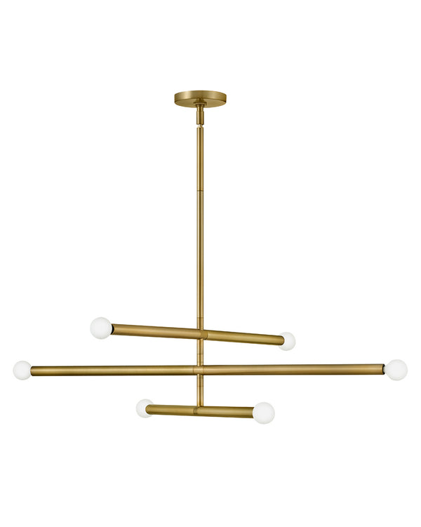 Lark - 83195LCB - LED Chandelier - Millie - Lacquered Brass from Lighting & Bulbs Unlimited in Charlotte, NC