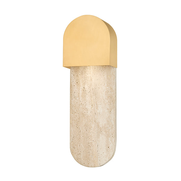Hudson Valley - 1851-AGB - One Light Wall Sconce - Hobart - Aged Brass from Lighting & Bulbs Unlimited in Charlotte, NC