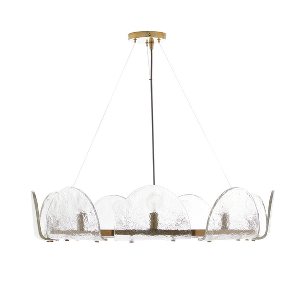 Arteriors - 84065 - Nine Light Chandelier - Mendez - Smoke Luster from Lighting & Bulbs Unlimited in Charlotte, NC