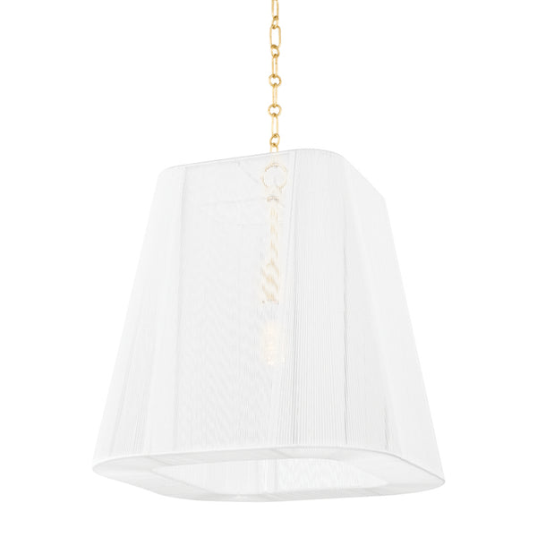 Hudson Valley - 7619-AGB - One Light Large Pendant - Verona Beach - Aged Brass from Lighting & Bulbs Unlimited in Charlotte, NC
