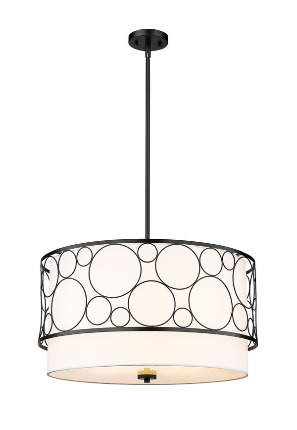 Z-Lite - 197-24MB - Four Light Pendant - Kendall - Matte Black from Lighting & Bulbs Unlimited in Charlotte, NC