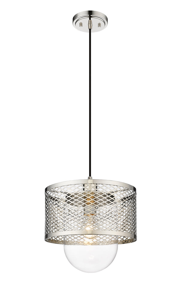 Z-Lite - 3037P11-PN - One Light Pendant - Kipton - Polished Nickel from Lighting & Bulbs Unlimited in Charlotte, NC