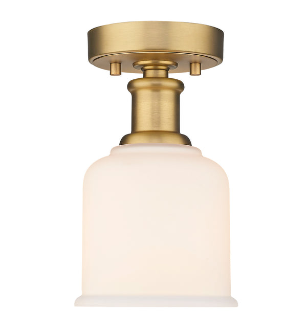 Z-Lite - 733F1-HBR - One Light Flush Mount - Bryant - Heritage Brass from Lighting & Bulbs Unlimited in Charlotte, NC
