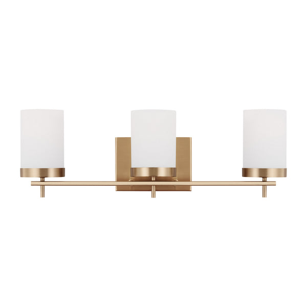 Visual Comfort Studio - 4490303-848 - Three Light Bath - Zire - Satin Brass from Lighting & Bulbs Unlimited in Charlotte, NC