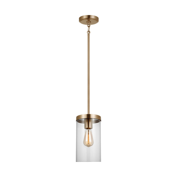Visual Comfort Studio - 6590301-848 - One Light Pendant - Zire - Satin Brass from Lighting & Bulbs Unlimited in Charlotte, NC