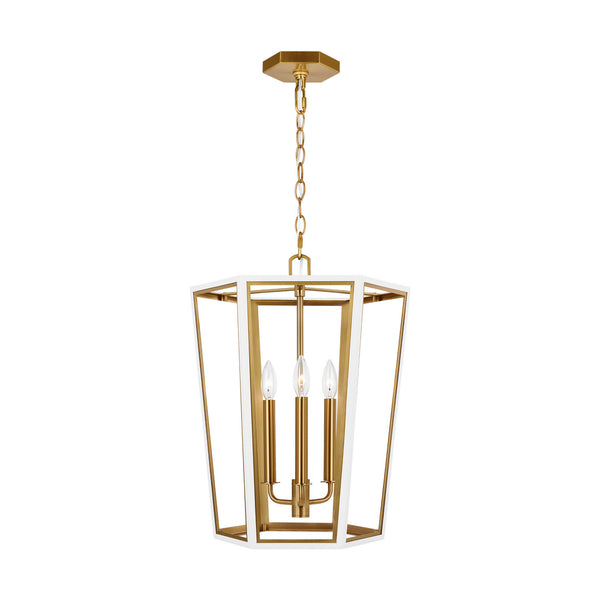 Visual Comfort Studio - AC1083MWTBBS - Three Light Lantern - Curt - Matte White from Lighting & Bulbs Unlimited in Charlotte, NC