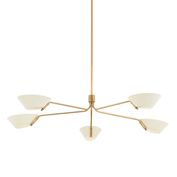 Troy Lighting - F8163-PBR/SSD - Five Light Chandelier - Sacramento from Lighting & Bulbs Unlimited in Charlotte, NC