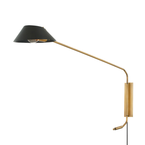 Troy Lighting - PTL8128-PBR/SBK - One Light Wall Sconce - Sacramento from Lighting & Bulbs Unlimited in Charlotte, NC