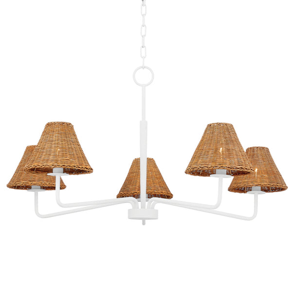 Mitzi - H704805-TWH - Six Light Chandelier - Issa - Textured White from Lighting & Bulbs Unlimited in Charlotte, NC