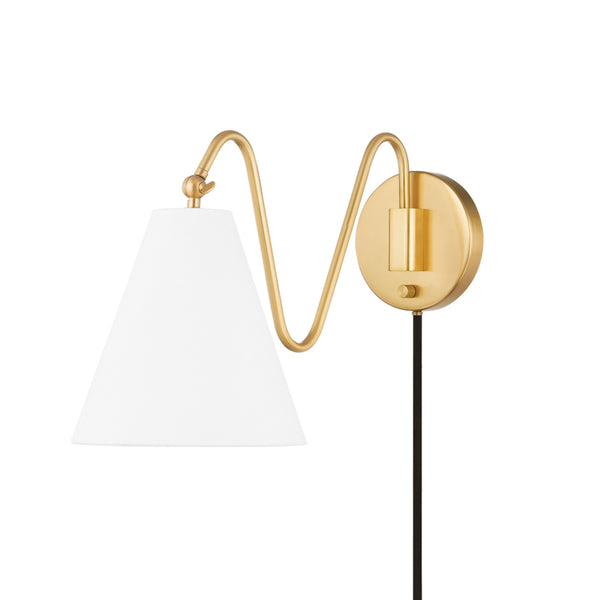 Mitzi - HL699101-AGB - One Light Wall Sconce - Onda - Aged Brass from Lighting & Bulbs Unlimited in Charlotte, NC