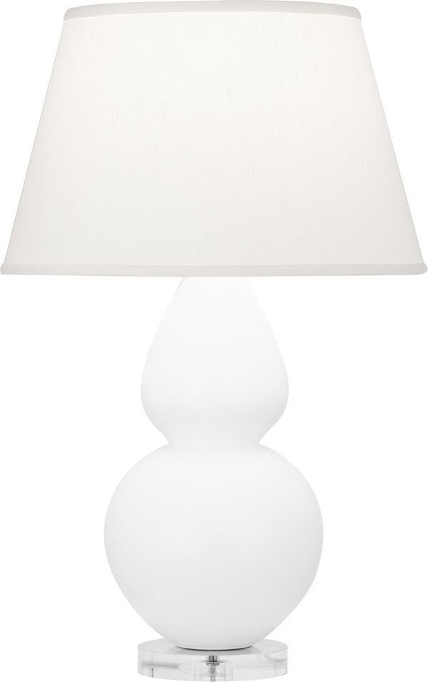 Robert Abbey - MLY62 - One Light Table Lamp - Double Gourd - Matte Lily Glazed w/Lucite Base from Lighting & Bulbs Unlimited in Charlotte, NC