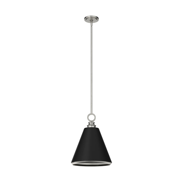 Hunter - 19445 - One Light Pendant - Klein - Brushed Nickel from Lighting & Bulbs Unlimited in Charlotte, NC