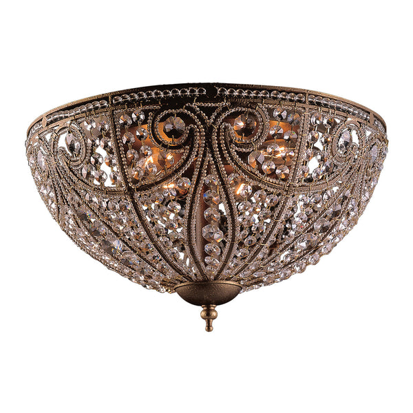 ELK Home - 5963/6 - Six Light Flush Mount - Elizabethan - Dark Bronze from Lighting & Bulbs Unlimited in Charlotte, NC